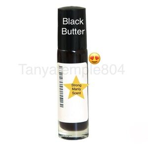 Black Butter Men’s Fragrance Oil 1/3 Oz Glass Roll-On Bottle